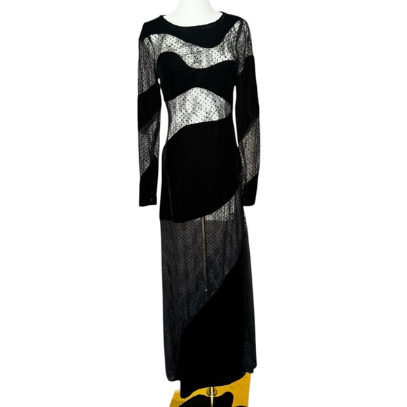 For Love and Lemons Carolyn Maxi Dress in Black Small - Picture 5 of 15